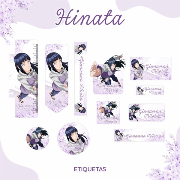 Etiqueta Escolar Hinata - Arquivo Digital