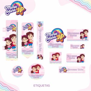 etiqueta escolar maria clara e jp menina arquivo digital adesivar