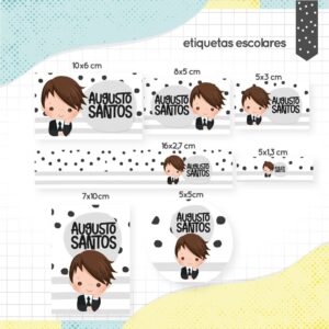 etiqueta escolar menino moreno arquivo digital escolar