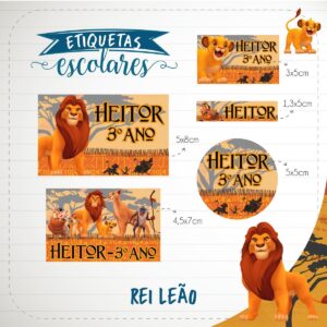 etiqueta escolar rei leao arquivo digital etiqueta escolar rei leao 1