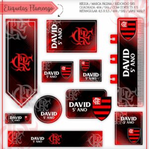 Etiquetas Escolares Flamengo - Arquivo Digital