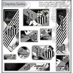 Etiquetas Escolares Santos - Arquivo Digital