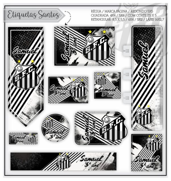 Etiquetas Escolares Santos - Arquivo Digital