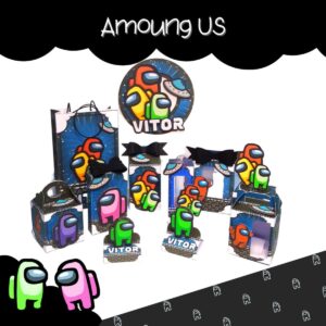 festa amoung us arquivo digital kit so um bolinho 2