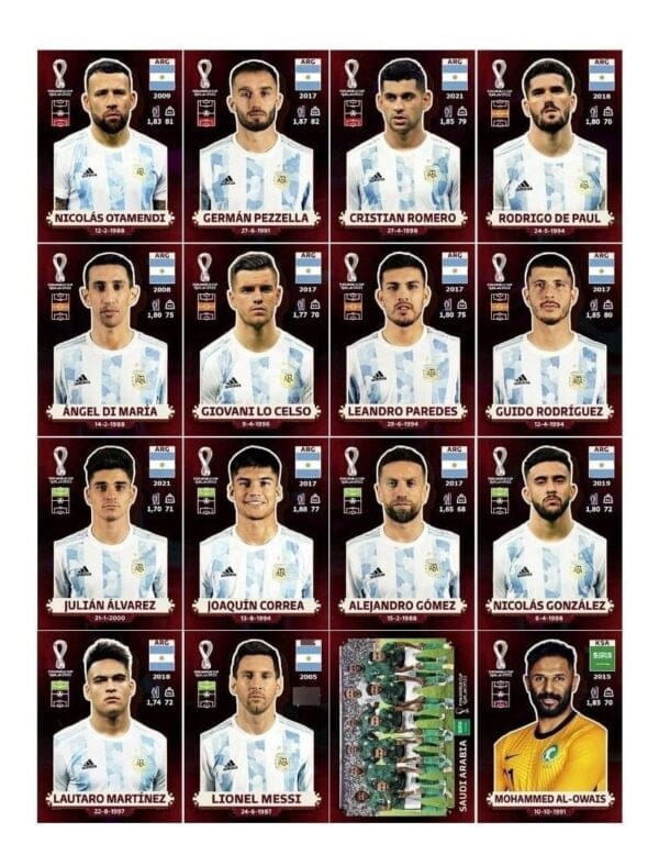 Figurinhas P/ Imprimir Oryx Edition Copa Mundo Qatar 2022