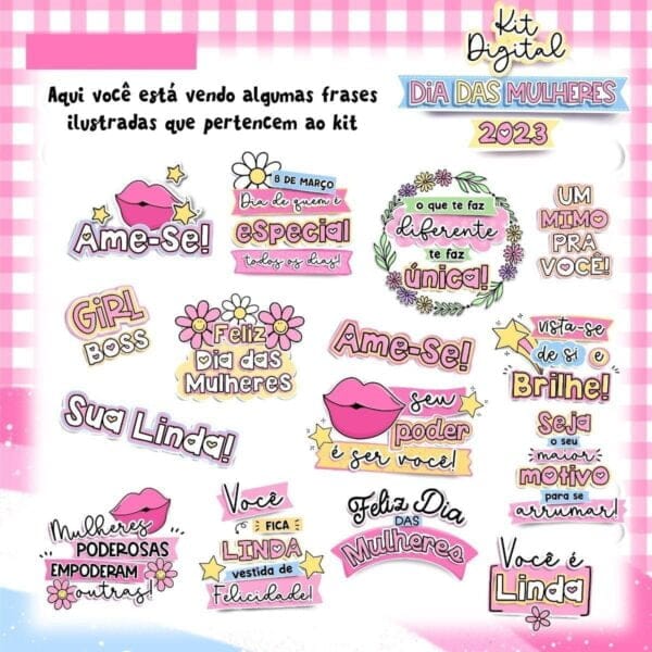 Frases E Ilustrações Dia Das Mulheres 2023 P/ Personalizados