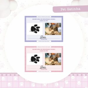 Identidade Pet Gatinha - Arquivo Digital