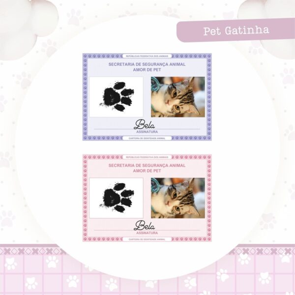 Identidade Pet Gatinha - Arquivo Digital