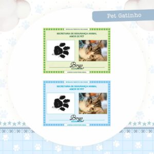 identidade pet gatinho arquivo digital personalizacao