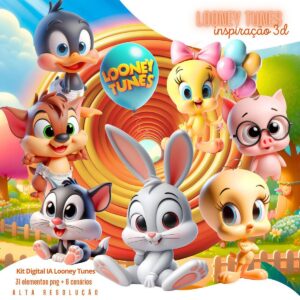 Ilustrações Looney Tunes Cute 3D Fofo Imagens Png