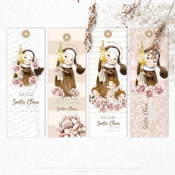 Ilustracoes Png Santa Clara De Assis Kit Digital Catolico 2
