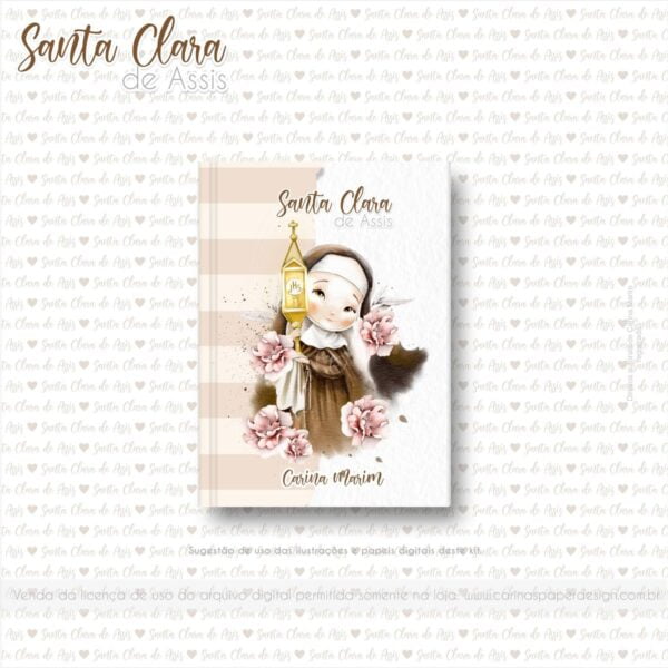 Ilustracoes Png Santa Clara De Assis Kit Digital Catolico 5
