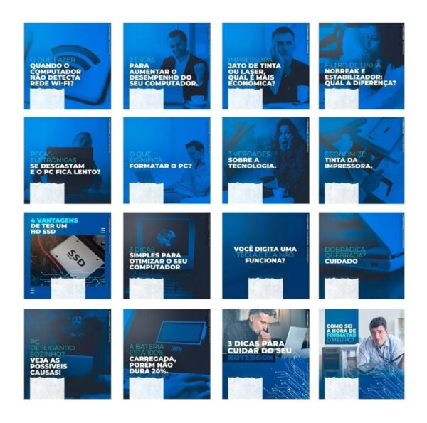 Informatica Assistencia Tecnica Pack Social Midia Psd 130