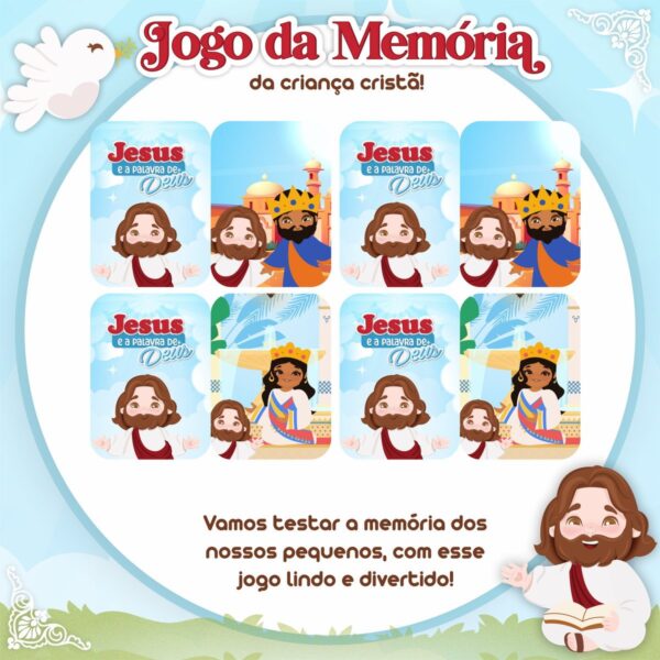 Jogo da Memória Religioso Infantil - Arquivo Digital
