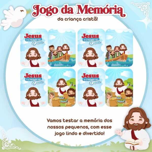 Jogo da Memória Religioso Infantil - Arquivo Digital