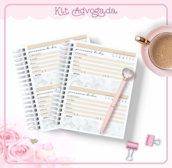 Kit Agendas Advogada - Arquivo Digital