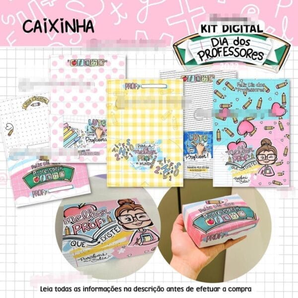 Kit Arquivo Digital Dia Dos Professores Frases Caneca Figura