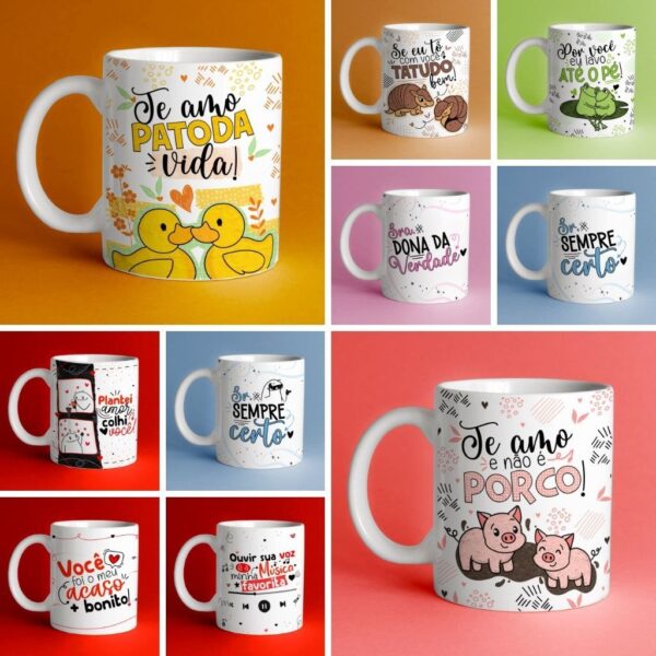 Kit Artes Estampas Dia Dos Namorados Flork + Ilustrações Png