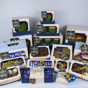 Kit Boas Festas Azul 2021 - Arquivo Digital