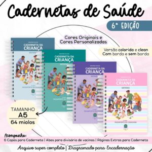 kit caderneta de saude 6 edicao encadernacao caderneta de saude 6 edicao