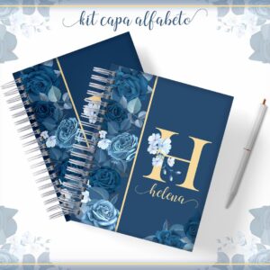 Kit Capa Alfabeto Floral - Arquivo Digital