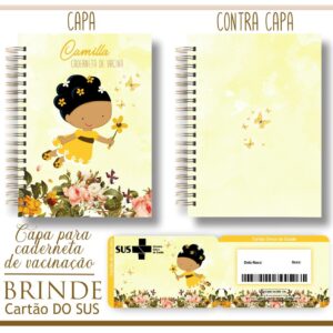 kit capa e cartao sus fadinha arquivo digital arquivo de corte