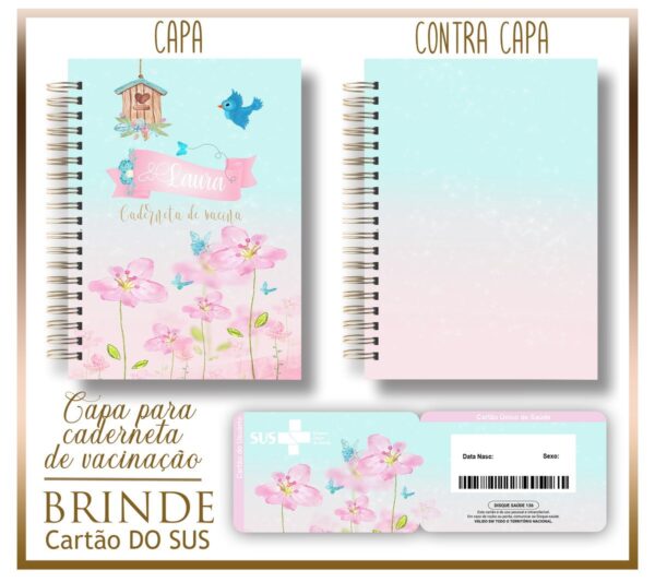 Kit Capa e Cartão Sus Jardim - Arquivo Digital