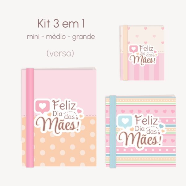 Kit Capinhas Post It Mães - Arquivo Digital