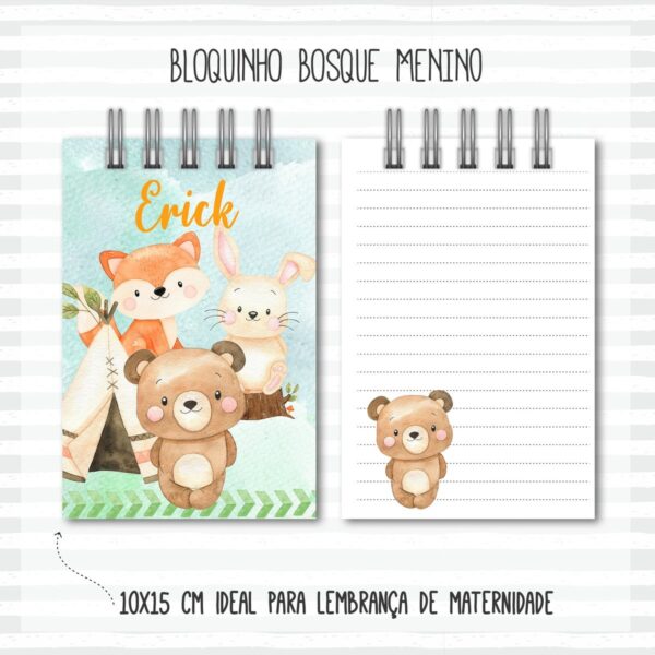 Kit Completo do Bebê Bosque Menino - Arquivo Digital - Imagem 4