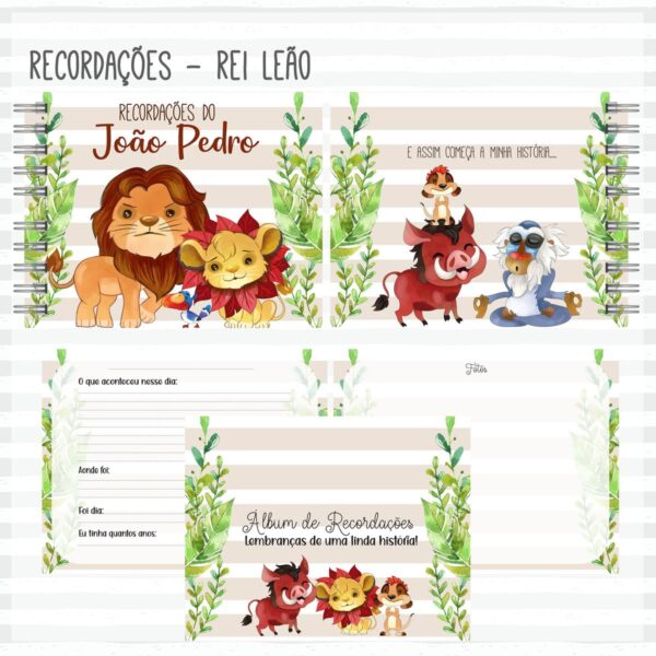 Kit Completo do Bebê Rei Leão - Arquivo Digital - Imagem 3