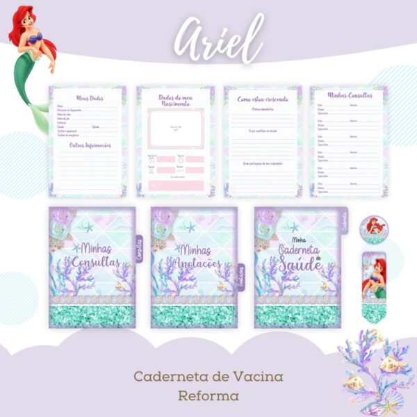 Kit Completo Infantil Ariel - Arquivo Digital - Imagem 4