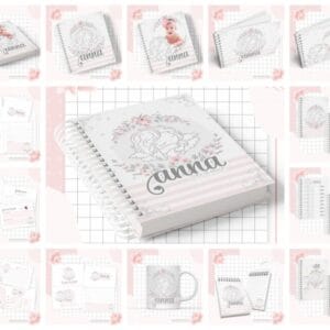kit completo maternidade anjo menina arquivo digital menina