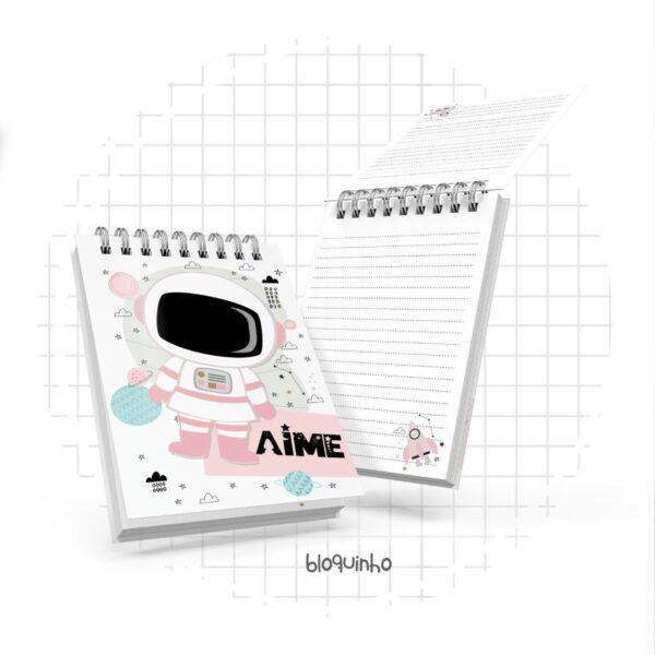 Kit Completo Maternidade Astronauta Menina - Arquivo Digital - Imagem 4
