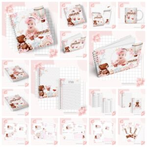 kit completo maternidade brinquedos menina arquivo digital encadernacao em geral 1