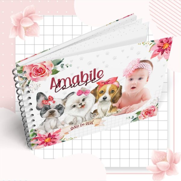 Kit Completo Maternidade Cachorro Menina - Arquivo Digital - Imagem 4