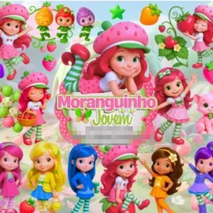 Kit Completo Moranguinho Jovem em PNG - Perfeito para Festas