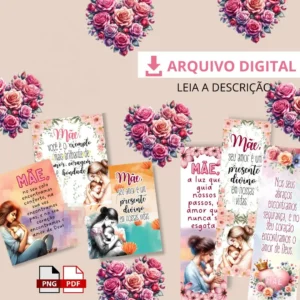 Kit Completo para Sublimação e Scrapbooking - Dia das Mães