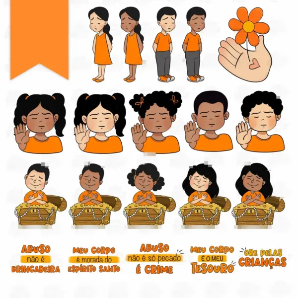 Kit Criativo Maio Laranja Png Para Artesanato E Personalizados 4