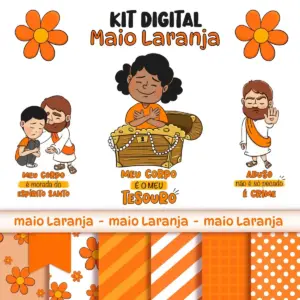 Kit Criativo Maio Laranja Png Para Artesanato E Personalizados 6