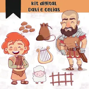 Kit Davi E Golias Png Para Projetos De Cartonagem E Diy 2