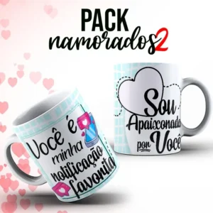 Kit de Designs p/ Sublimação em Canecas - Dia dos Namorados
