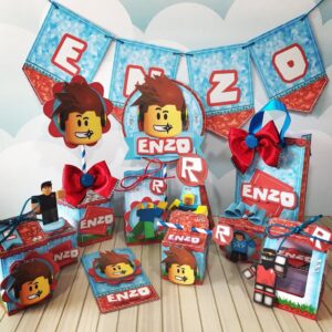kit decoracao festa roblox arquivo digital arquivo de corte silhouette