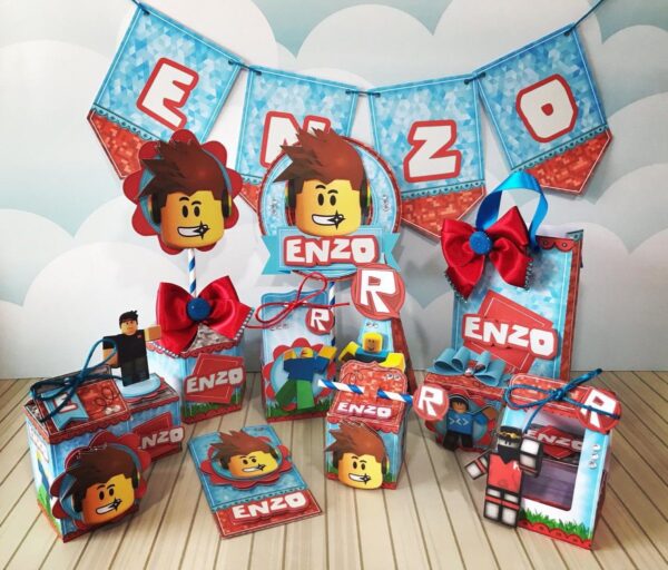 Kit Decoração Festa Roblox - Arquivo Digital