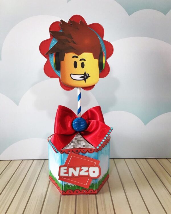 Kit Decoração Festa Roblox - Arquivo Digital - Imagem 2