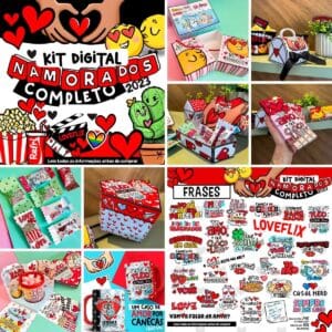 Kit Dia Dos Namorados 2023 Artes Personalizados Caixas Mimos
