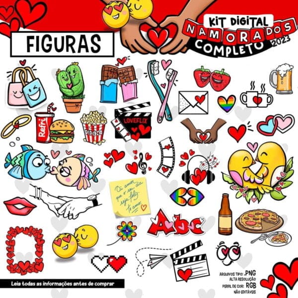 Kit Dia Dos Namorados 2023 Artes Personalizados Caixas Mimos