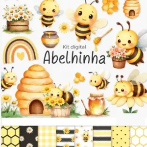 Kit Digital Abelhinhas Divertidas Png Para Crafts E Personalizados