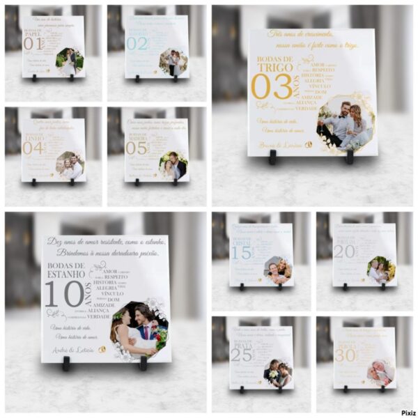 Kit Digital Artes Azulejos Bodas de Casamento