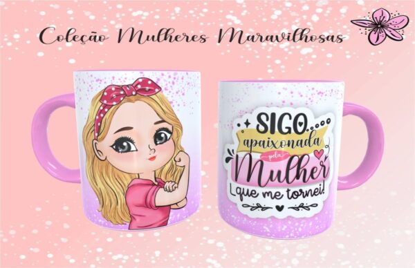 Kit Digital Artes Canecas Dia das Mulheres Frases