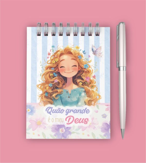 Kit Digital Devocional Forte & Corajosa Bloquinho + Planner